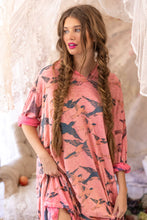 Load image into Gallery viewer, Magnolia Pearl Bird Viggo Hoodie T Dress
