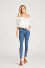 Load image into Gallery viewer, Driftwood Denim Sunflower Jackie High Rise Skinny
