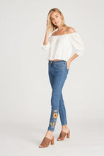 Load image into Gallery viewer, Driftwood Denim Sunflower Jackie High Rise Skinny
