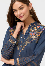 Load image into Gallery viewer, Johnny Was Durago Ruffle Neck Shirt
