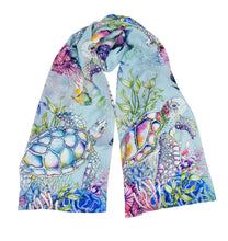 Load image into Gallery viewer, Anuschka Printed Chiffon Scarf Underwater Beauty
