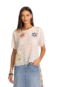 Johnny Was Nydia Appliqué Top