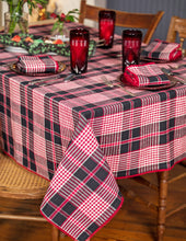 Load image into Gallery viewer, April Cornell Holly Plaid Tablecloth
