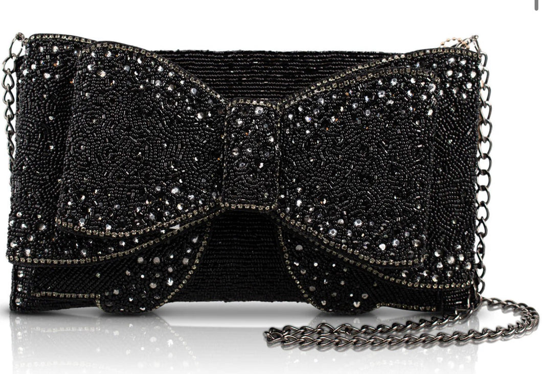 Mary Frances Bow Chic Crossbody/Clutch Handbag