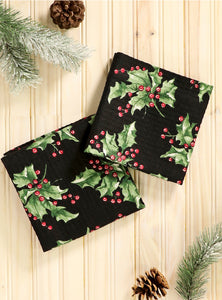 April Cornell Holly Tea Towel (set of 2)