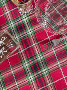 April Cornell Tartan Plaid Tablecloth