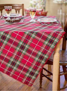 April Cornell Tartan Plaid Tablecloth