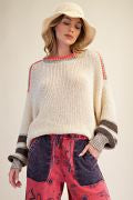 Load image into Gallery viewer, Easel Color Mix Knitted Sweater
