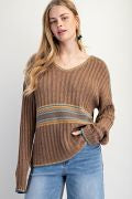 Easel Boho Inspired Sweater Top