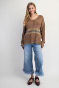 Load image into Gallery viewer, Easel Boho Inspired Sweater Top
