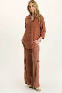 XCVI Dusten Button Up