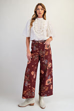 Load image into Gallery viewer, Easel Floral Printed Soft Stretch Twill Pants
