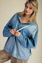 Load image into Gallery viewer, Easel Stone Washed Denim Pullover
