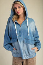 Load image into Gallery viewer, Easel Stone Washed Denim Pullover
