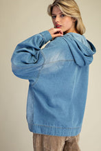 Load image into Gallery viewer, Easel Stone Washed Denim Pullover

