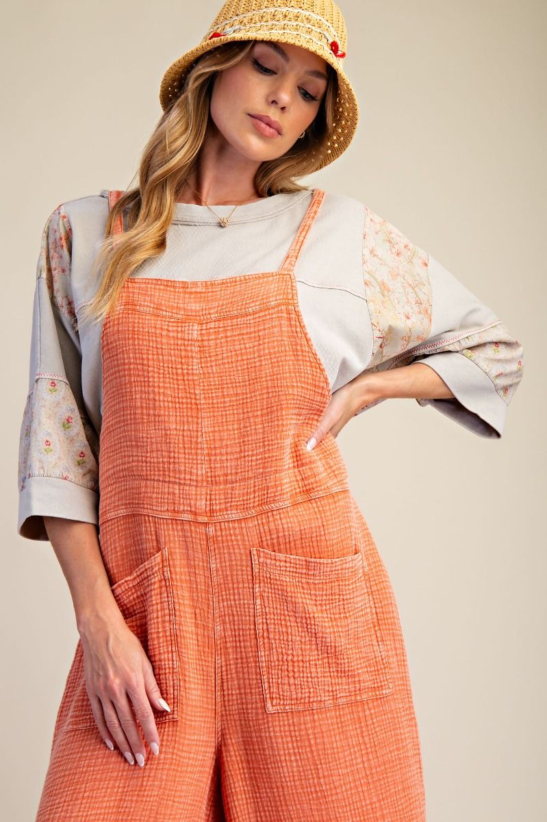 Easel Washed Cotton Jumpsuit/Overall