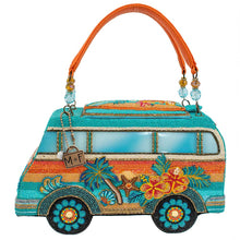 Load image into Gallery viewer, Mary Frances Catch A Wave Top Handle Surf Van Handbag
