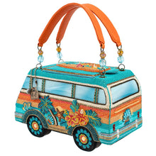 Load image into Gallery viewer, Mary Frances Catch A Wave Top Handle Surf Van Handbag
