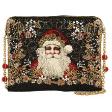 Load image into Gallery viewer, Mary Frances Holiday Magic Santa Beaded and Embroidered Crossbody Handbag

