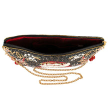 Load image into Gallery viewer, Mary Frances Holiday Magic Santa Beaded and Embroidered Crossbody Handbag
