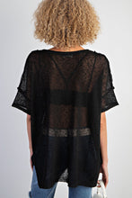 Load image into Gallery viewer, Easel Short Sleeve Knitted Sweater Top
