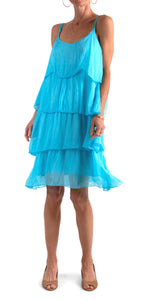 Gigi Moda Amabile Silk Tiered Dress