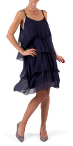 Gigi Moda Amabile Silk Tiered Dress