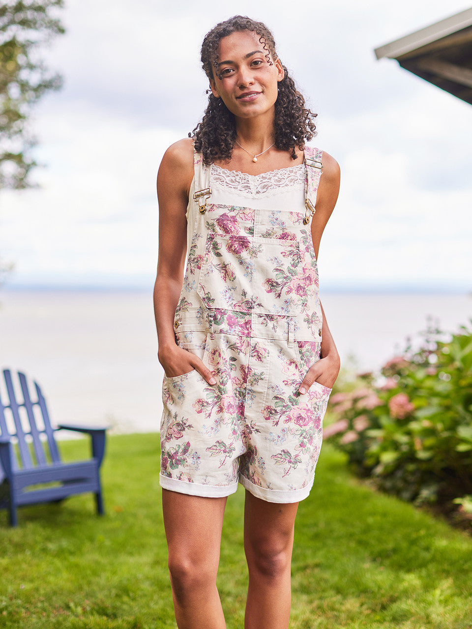 April Cornell Victorian Rose Short Overall