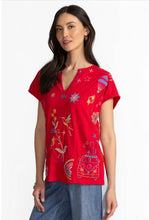 Load image into Gallery viewer, Johnny Was Easy Paneled V-Neck Tee
