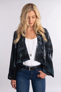 Luna Luz Cropped Cupro Jacket