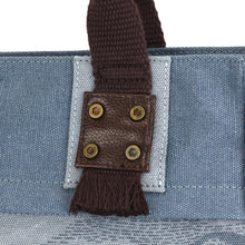 Load image into Gallery viewer, Chala Canvas Print Pocket Tote Turtles Indigo
