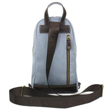 Load image into Gallery viewer, Chala Canvas Sling Bag Turtles Indigo
