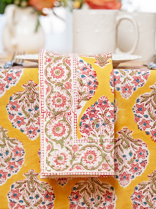 April Cornell Hazel Block Print Napkin