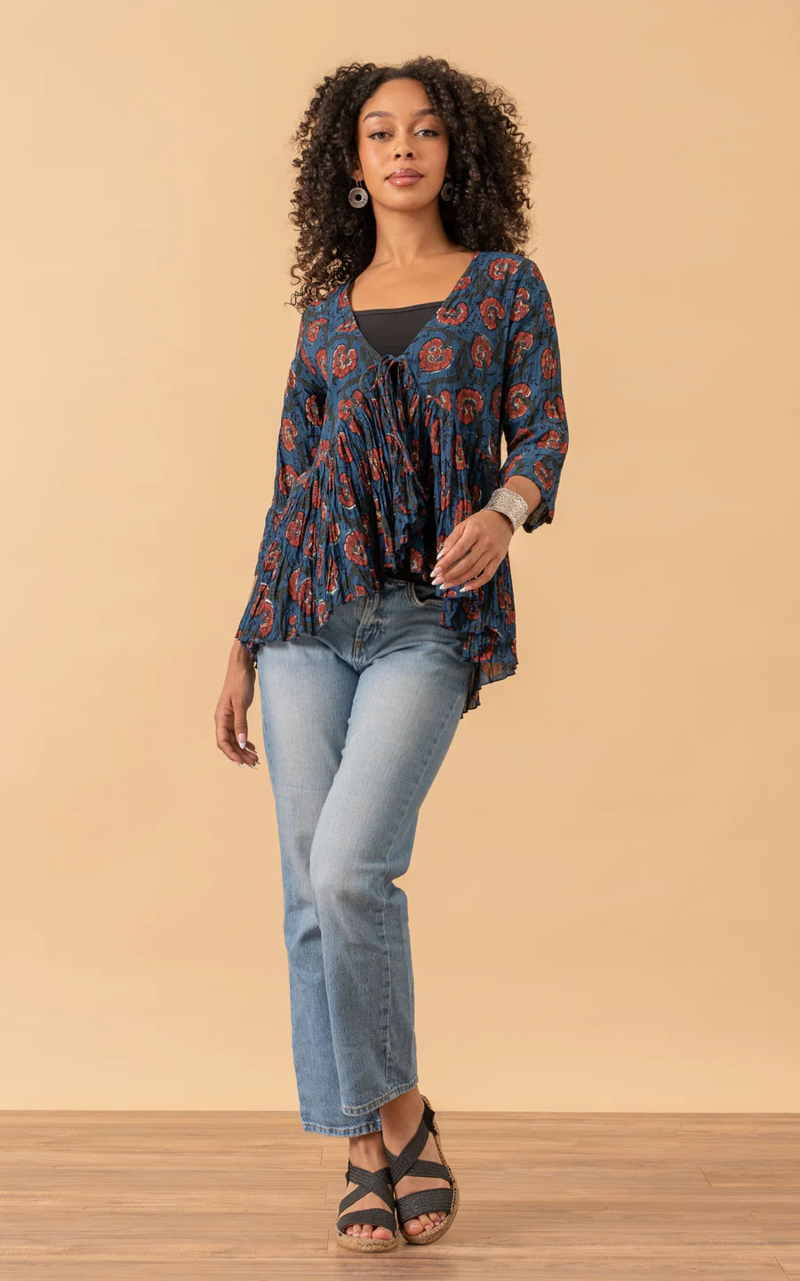 Trade Cloth Passementrie Maya Shrug 3/4 Sleeve