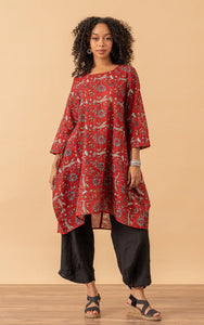 Trade Cloth Passementire 3/4 Sleeve Bubble Tunic