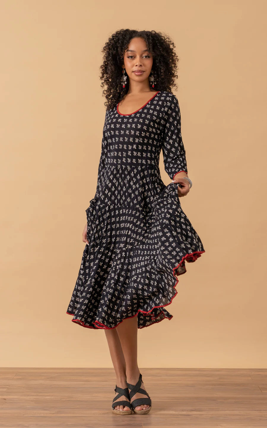 Trade Cloth Passementrie Santa Fe Dress The Colony Shop Trade Cloth Passementrie Santa Fe Dress The Colony Shop