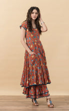 Load image into Gallery viewer, Trade Cloth Passementrie Santa Fe Dress Long Cap Sleeve
