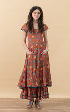 Load image into Gallery viewer, Trade Cloth Passementrie Santa Fe Dress Long Cap Sleeve
