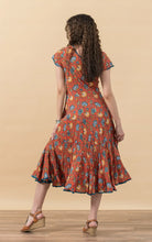 Load image into Gallery viewer, Trade Cloth Passementrie Santa Fe Dress Long Cap Sleeve
