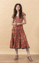 Load image into Gallery viewer, Trade Cloth Passementrie Santa Fe Dress Long Cap Sleeve
