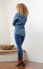 Load image into Gallery viewer, Trade Cloth Passementrie Harmony Stripe Long Sleeve Regina Blouse
