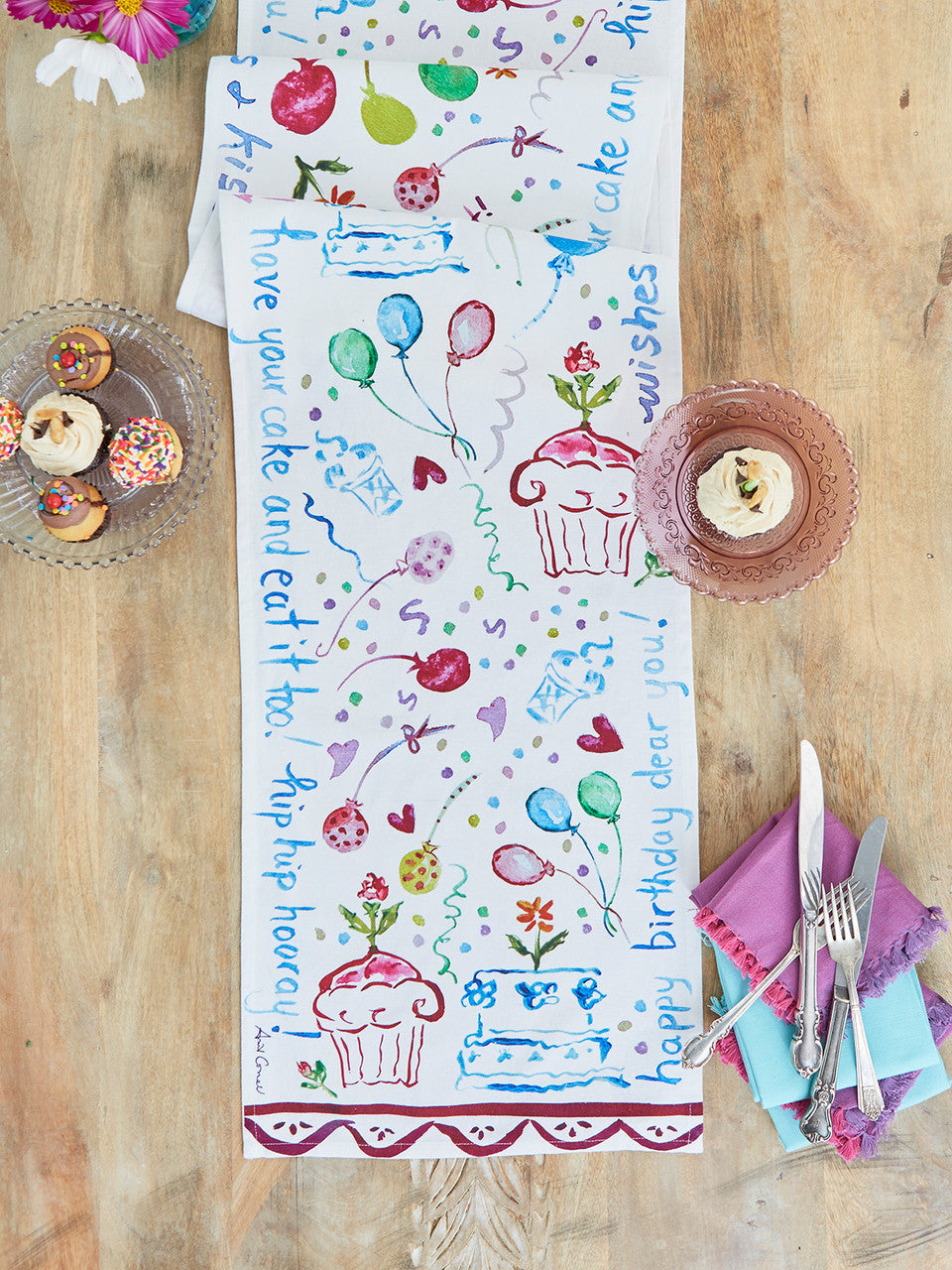 April Cornell Happy Birthday Runner*