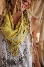 Load image into Gallery viewer, Magnolia Pearl MP Floral Tassel Scarf
