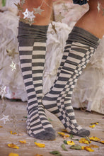 Load image into Gallery viewer, Magnolia Pearl Check OTK Socks
