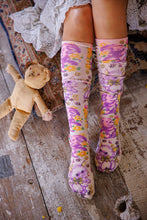 Load image into Gallery viewer, Magnolia Pearl Floral Teddy OTK Socks

