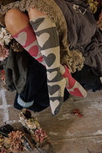 Load image into Gallery viewer, Magnolia Pearl Block Heart OTK Socks
