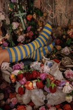Load image into Gallery viewer, Magnolia Pearl Stripe OTK Socks
