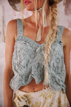 Load image into Gallery viewer, Magnolia Pearl Olive Eyelet Ruffle Cami
