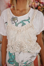 Load image into Gallery viewer, Magnolia Pearl Olive Eyelet Ruffle Cami

