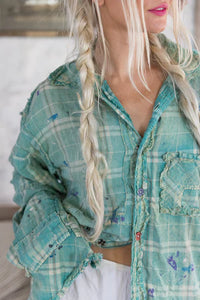 Magnolia Pearl Patchwork Boyfriend Shirt